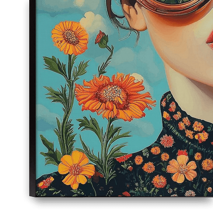 Floral symphony II by Mirjam Duizendstra on canvas, poster